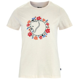 T-shirt femme Fjällräven Fjällblomster Fox T-shirt W blanc Chalk White