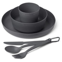 Ensemble vaisselle Sea to Summit Camp Dinnerware Set - 6 pcs gris Charcoal