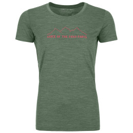 T-shirt femme Ortovox 150 Cool Pixel Voice Ts W green Greenforestblend