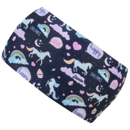Dětská čelenka Drexiss Moon Unicorns bleu foncé