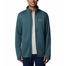 Sweat-shirt homme Columbia Park View™ Fleece Full Zip 2023 bleu / gris Night Wave Heather, Metal