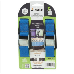 Sangle Yate s kovovou sponou 2,5x200 bleue