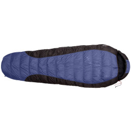 Sac de couchage en plumes Warmpeace Viking 600 195 cm wide bleue / noir shadow blue/grey/black