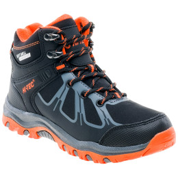 Chaussures enfant Hi-Tec Nero Mid WP Jr vert Black/DarkGrey/Orange