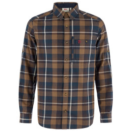 Chemise homme Fjällräven Fjällglim Regular Shirt M brun Wood Brown-Black Oak