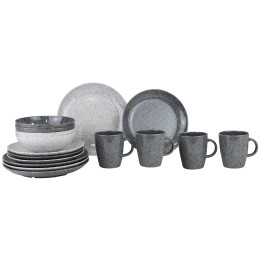 Set de vaisselle Gimex Solid Line Granite 16 pcs girs grey