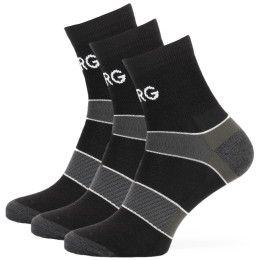Chaussettes homme Warg Trail MID Wool 3-pack noir/vert BlackSedoZelenaBila