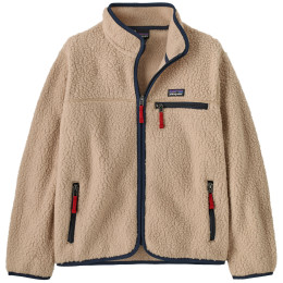 Sweatshirt enfant Patagonia K's Retro Pile Jacket - Valley Khaki beige / bleu Valley Khaki