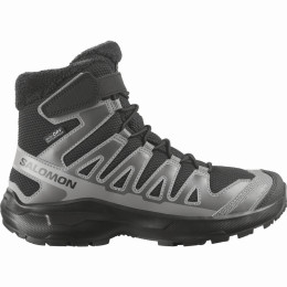Chaussures enfant Salomon Xa Pro Winter Wp J Black-Castlerock-Cloudburst noir / gris Black / Castlerock / Cloudburst