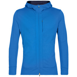 Sweatshirt fonctionnel homme Icebreaker Quantum III LS Zip Hoodie bleue lazurite/royal navy
