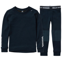 Ensemble fonctionnel enfant Helly Hansen K Lifa Merino Set Navy bleu foncé 596 Navy