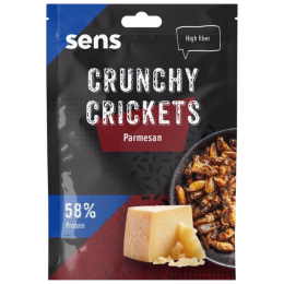 Grillons comestibles Sens Grillons croustillants & grillés – Parmesan 16 g