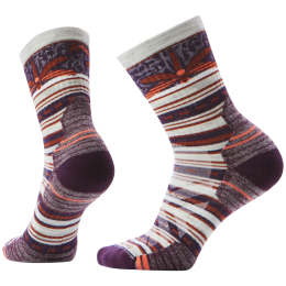 Chaussettes femme Smartwool W Hike Targeted Cushion Dragon Stitch Mid Crew noir / orange ASH