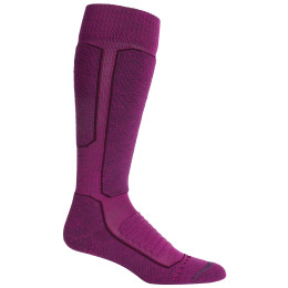 Chaussettes hautes femme Icebreaker W's Ski+ Medium OTC violet foncé / rouge AmoreLotus