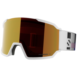 Masques ski Salomon S/VIEW 3 ML blanc WHITE ADDIKT/Mid Red
