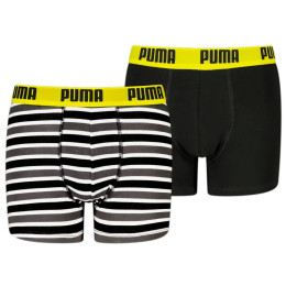 Boxer pour garçon Puma Everyday Striped Boxers 2P