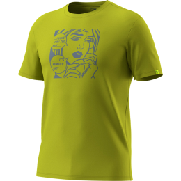 T-shirt homme Dynafit Graphic Co T-Shirt M doré 2881 - golden lime/POWDER DAY