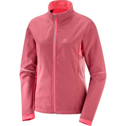 Sweat-shirt femme Salomon Agile Softshell Jkt W rose CalypsoCoral
