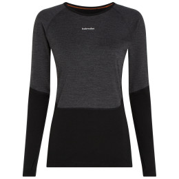 T-shirt fonctionnel femme Icebreaker Women Merino 200 Oasis+ LS Crewe noir Blk/Jtht/Und/Cb