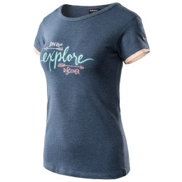 T-shirt femme Hi-Tec Lady Solero bleu / orange InsigniaBlueMelange/PeachAmber