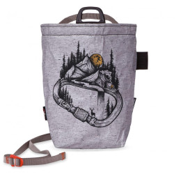 Sac à magnésie Chillaz Carabiner Forest gris claire Dot Grey Melange
