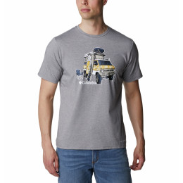 T-shirt homme Columbia Men'S Sun Trek Short Sleeve Graphic Tee girs City Grey Heather, H2O Fanatic Graphic