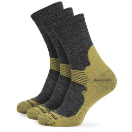 Chaussettes Zulu Merino Allseason 3-pack gris / jaune grey/yellow