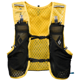 Gilet course Black Diamond Distance 6 Hydration Vest jaune / noir Soft Ochre