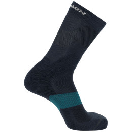 Chaussettes Salomon X Ultra Crew bleu foncé CARBON / STARGAZER / PEARL BLUE