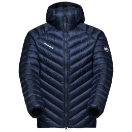 Doudoune homme Mammut Broad Peak IN Hooded Jacket Men bleu foncé marine-black