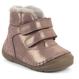 Bottes d'hiver enfant Frodo Paix Up Winter Pink/Gold rose / jaune pink/gold
