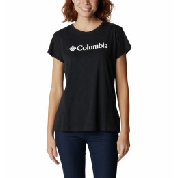 T-shirt femme Columbia Trek Ss Graphic Tee vert Black Heather, Gem Columbia