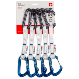 Set dégaines Ocún Hawk Qd Wire Bio-Dyn-Ring 15 mm 15 cm 5-Pack bleu / gris Blue