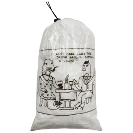 Housse High Tail Designs Drawstring Stuff Sack Date Night blanc Date Night