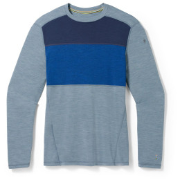 T-shirt fonctionnel homme Smartwool M Classic Thermal Mrn Bl Colorbl Crew B bleue Pewter Blue Heather