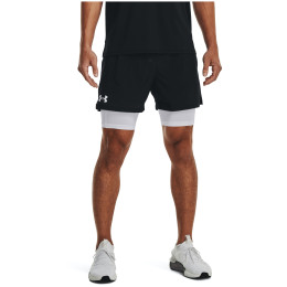 Short homme Under Armour Vanish Wvn 2in1 Vent Sts noir / blanc Black / White / White