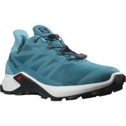 Chaussures homme Salomon Supercross 3 Gore-Tex bleue CrystalTeal