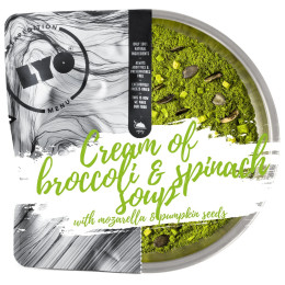 Repas déshydraté Lyo food Cream of Broccoli & Spinach Soup with Mozarella and pumpkin seeds