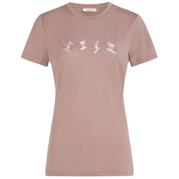 T-shirt femme Icebreaker Women Merino 150 Tech Lite SS Tee Snow Day rose Summit