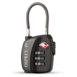 Cadenas Osprey Tsa 3 Dial Cable Lock vert Black