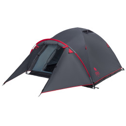 Tente de randonnée Zulu Dome 3 Plus gris / rouge grey/red