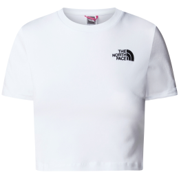 T-shirt femme The North Face Essential Cropped Slim Short Sleeve Tee blanc TNF WHITE