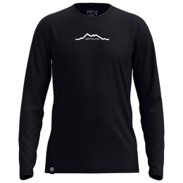 T-shirt homme Ortovox 150 Cool Mountain Long sleeve noir Black Raven