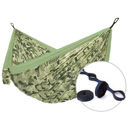 Hamac Hamaka.eu Camping double + Slap Strap vert clair Forest