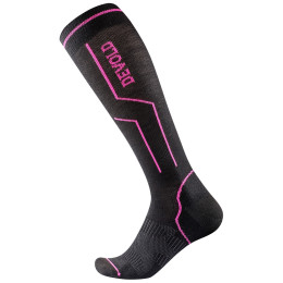 Chaussettes hautes femme Devold Compression Sport Woman Sock vert Black