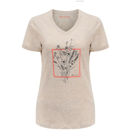 T-shirt femme Alpine Pro Henila beige creamy