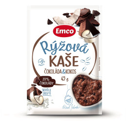 Porridge Emco Bouillie de riz au chocolat et à la noix de coco 45 g