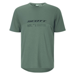 Chemise cycliste homme Scott Tee M's Vertic DRI SS vert foncé tranquil green