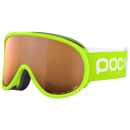 Masques de ski enfant POC POCito Retina vert clair Fluorescent Yellow/Green/Partly Sunny Light Orange