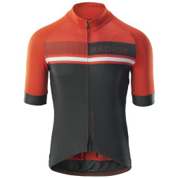 Maillot vélo homme Radvik Foxtrot Gts noir / rouge Tangarine Tango/Forest Night